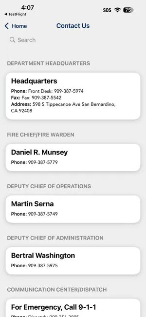 San Bernardino County Fire CA screenshot 2