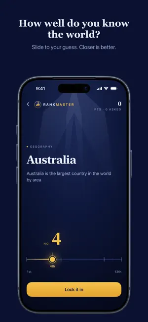 RankMaster: Daily Trivia Quiz screenshot 1