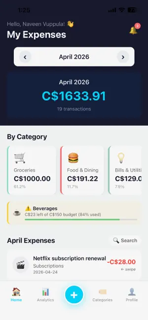 Expense Tracker - BudgetPal screenshot 2