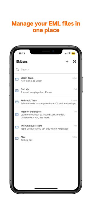 EMLens - EML File Reader Screenshot 1 of 5