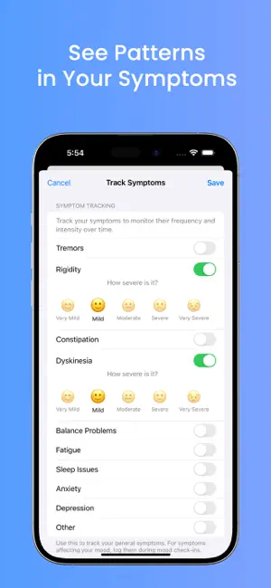 My CareCycle: Parkinson’s iPhone screenshot 4