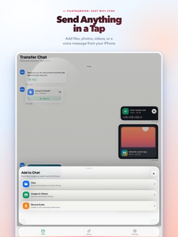 FileTransfer: Fast WiFi Sync iPad screenshot