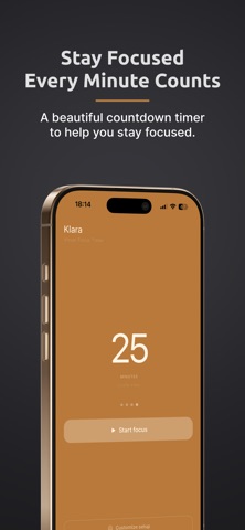 Klara: Visual Focus Timer Screenshot 1 of 7