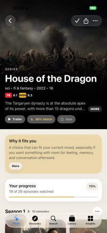 Flowt: TV & Movie Tracker Screenshot 2 of 5