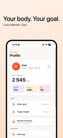 Porcion - Calorie Tracker Screenshot 7 of 7