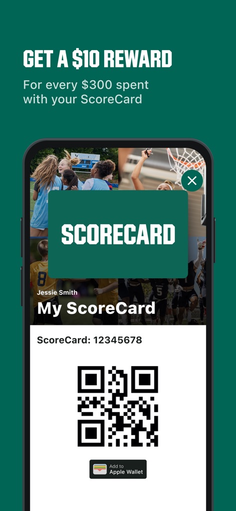DICK’S Sporting Goods - Users can easily manage their "My ScoreCard" account via a personal QR code and integrate it directly into "Apple Wallet" for convenience.