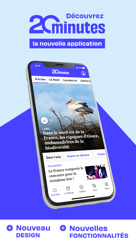 #1. 20 Minutes, news en continu (iOS) 由: 20minutes.fr