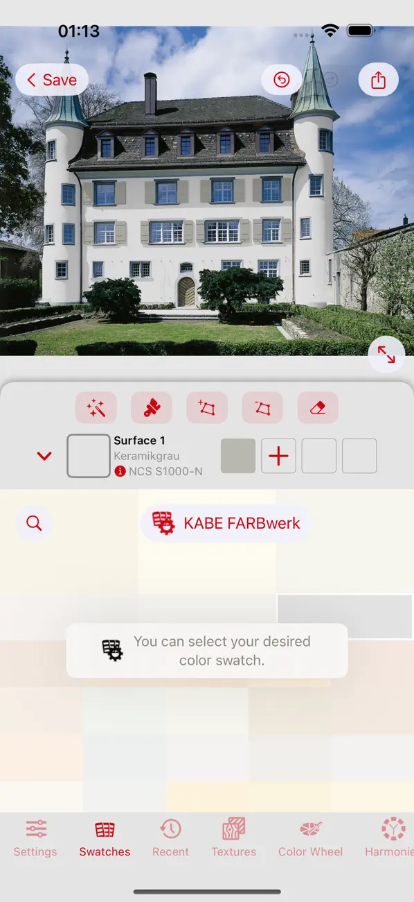 #3. KABE-Farben (iOS) Ved: Colorix SA
