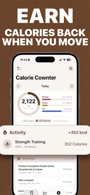 Calorie Cownter – Food Log screenshot 1