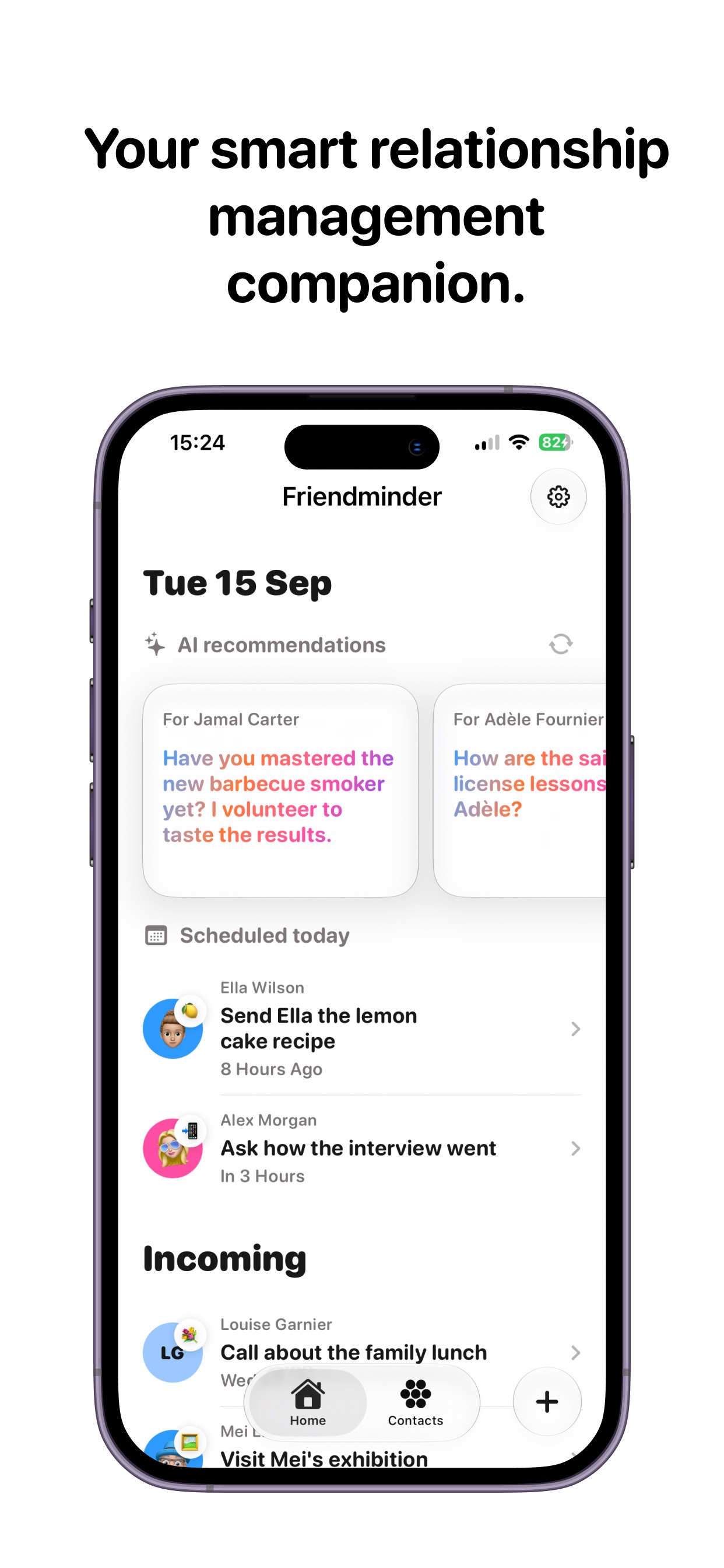Screenshot 1 of Friendminder: Stay Close