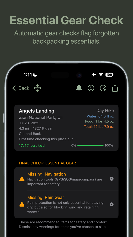 #4. Backpacking List: Checklist (iOS) 由: Daniel Lubbers