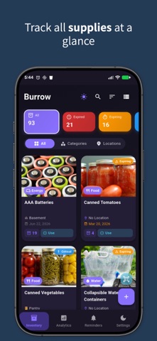 Burrow - Supply Tracker Screenshot 1 of 7