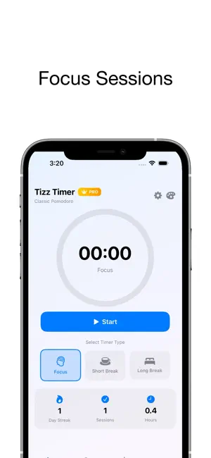 Tizz Timer - Focus & Pomodoro screenshot 1