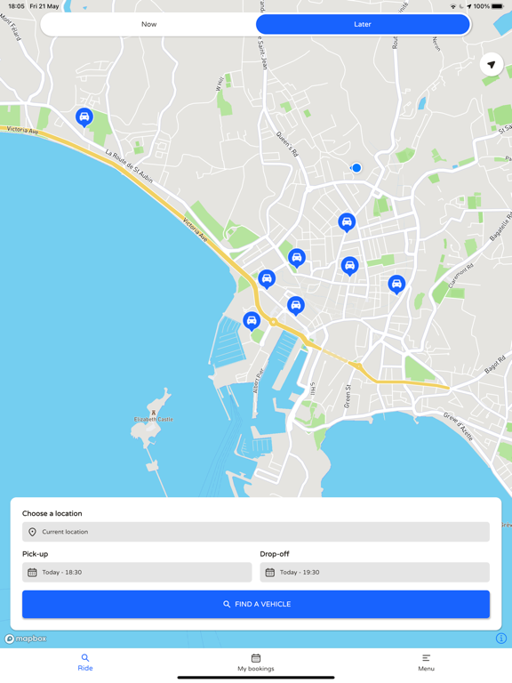 EVie - Shared mobility iPad screenshot 4 - Travel app