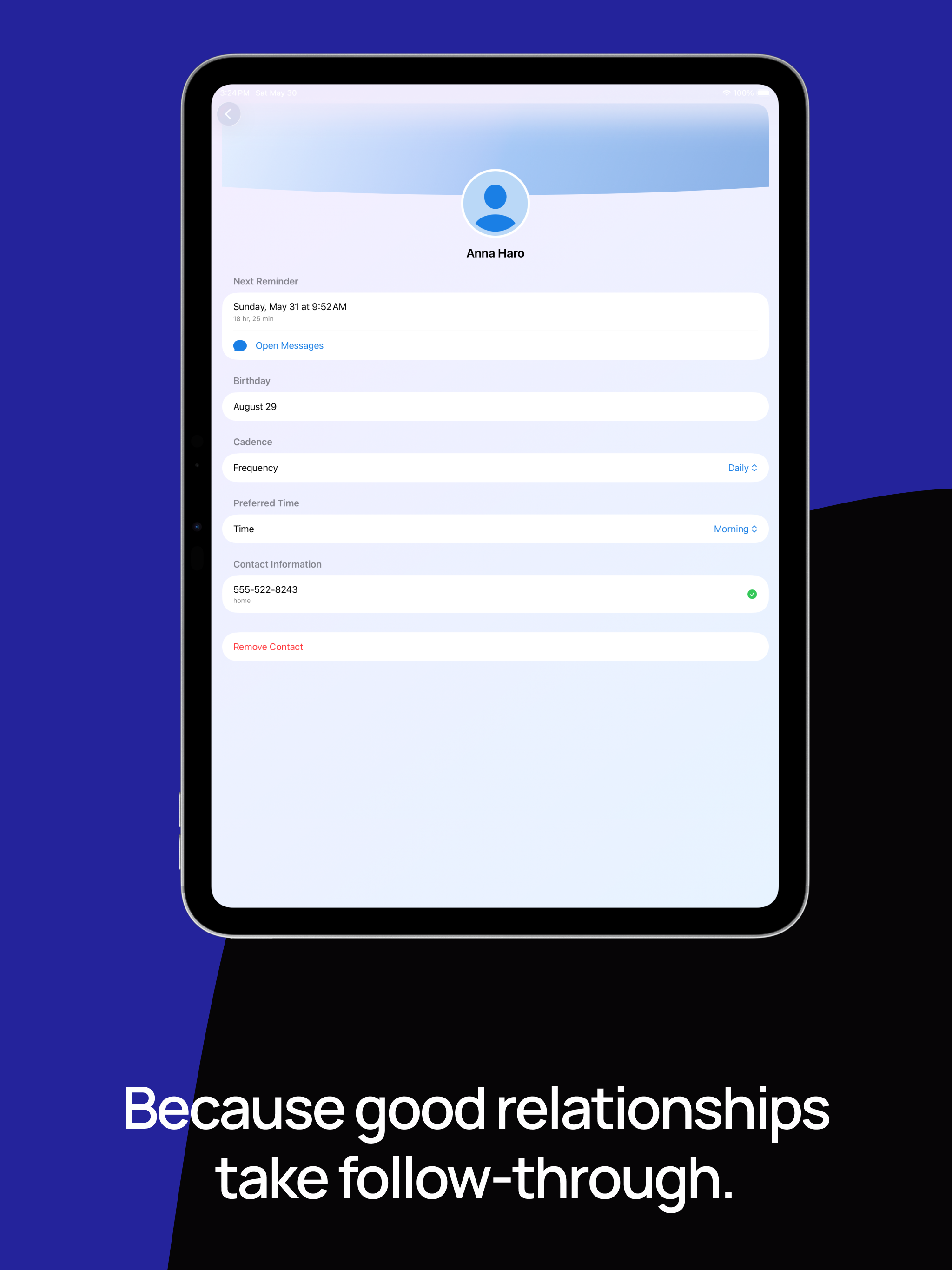 Stay In Touch: Reminders screenshot 8
