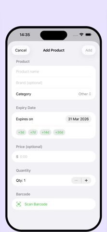 FreshKeep: Expiry Tracker Screenshot 2 of 5