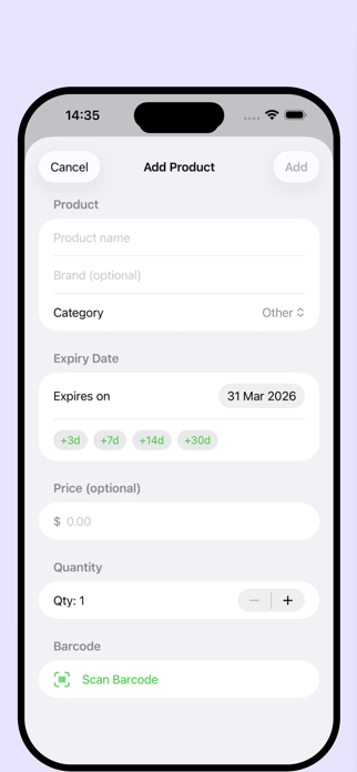 FreshKeep: Expiry Tracker Screenshot 2 of 5
