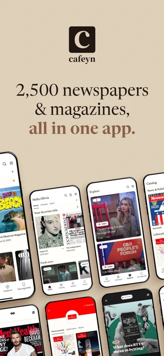 Cafeyn - News & magazines App Store search result