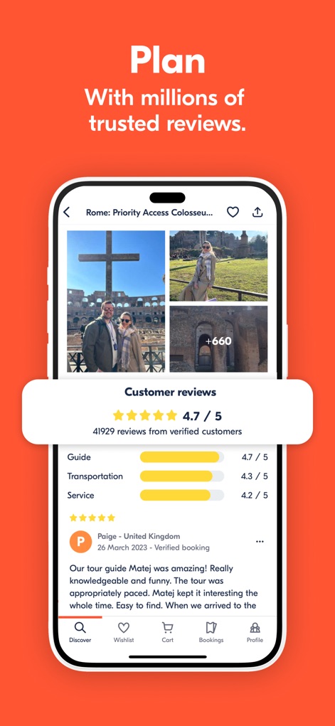 GetYourGuide: Plan & Book - Trustworthy Traveler Reviews