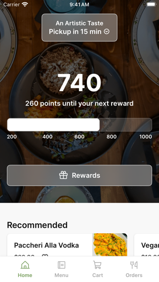 An Artistic Taste iPhone screenshot 1 - Food & Drink app