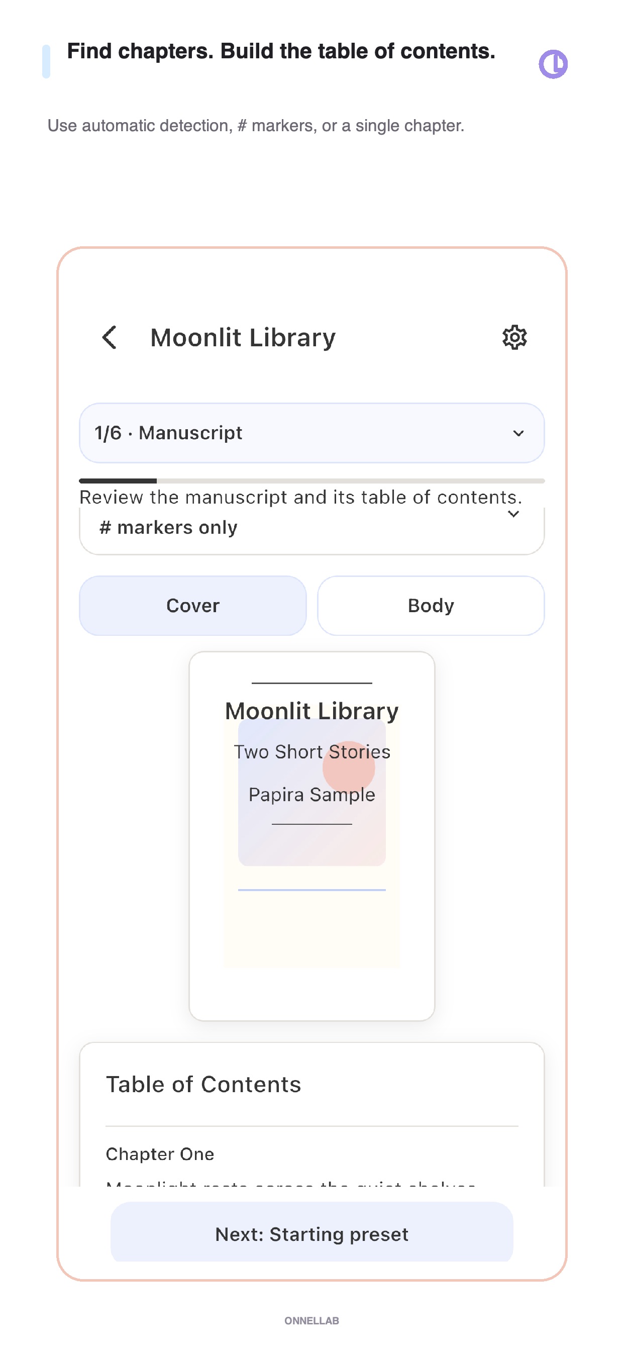 Screenshot 4 of Papira - TXT to EPUB Converter