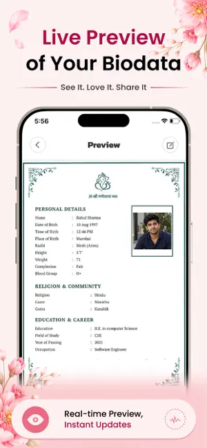 Shaadi Biodata Maker - Rishtaa screenshot 4