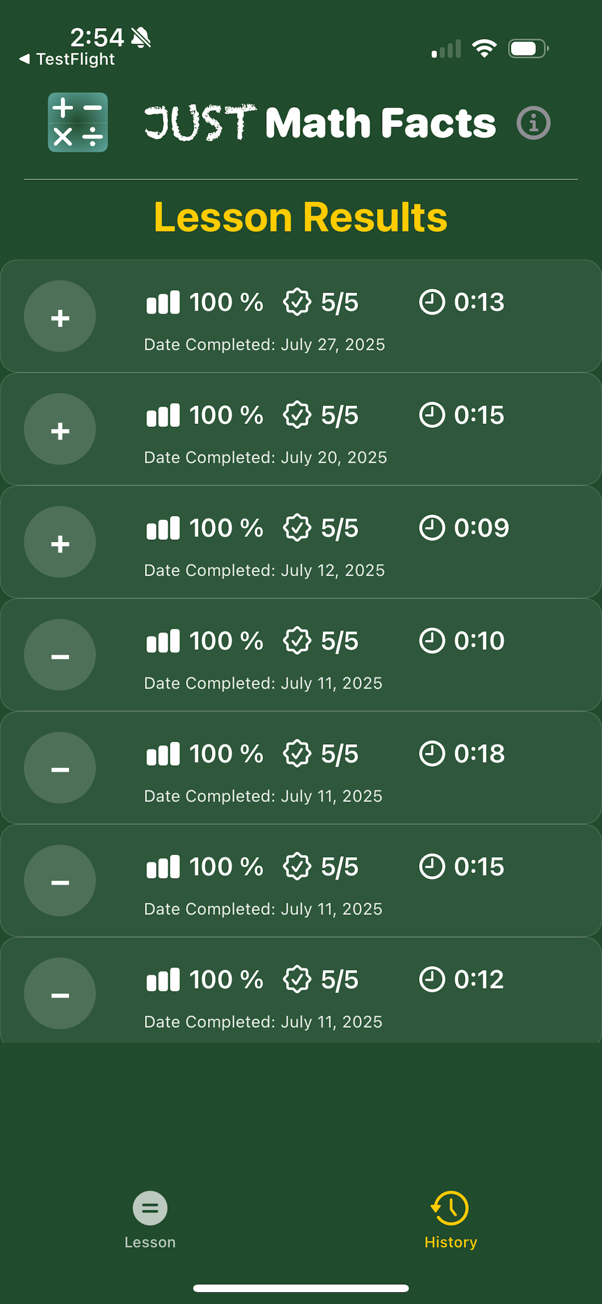 Just Math Facts screenshot 3