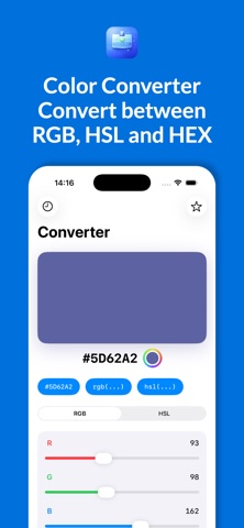 Color Converter Simple RGB HSL screenshot
