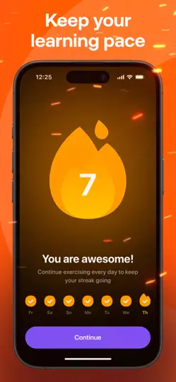 Скриншот Praktika – AI Language Tutor на iPhone 4