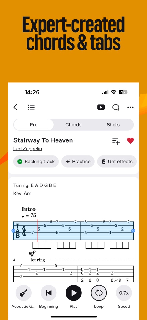 Ultimate Guitar: Chords & Tabs - Tablatures de qualité pro