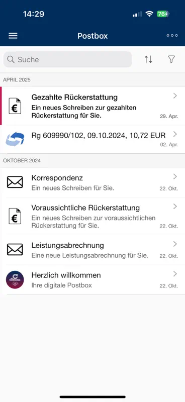 Continentale GesundheitsApp screenshot 5 of 8