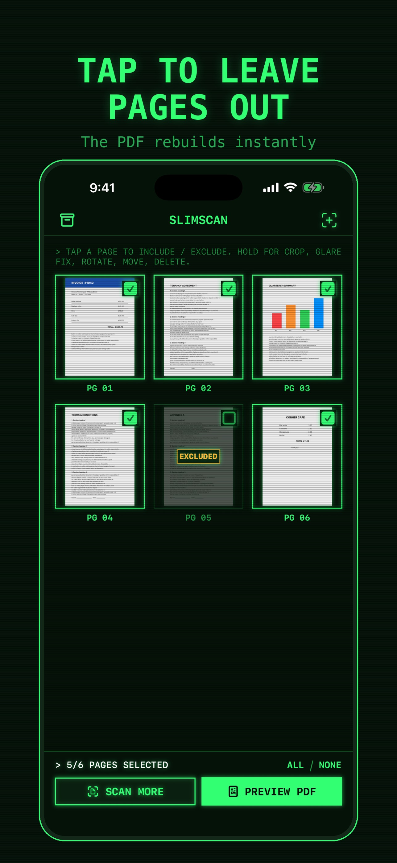 Screenshot 5 of SlimScan: Scan or Shrink PDF