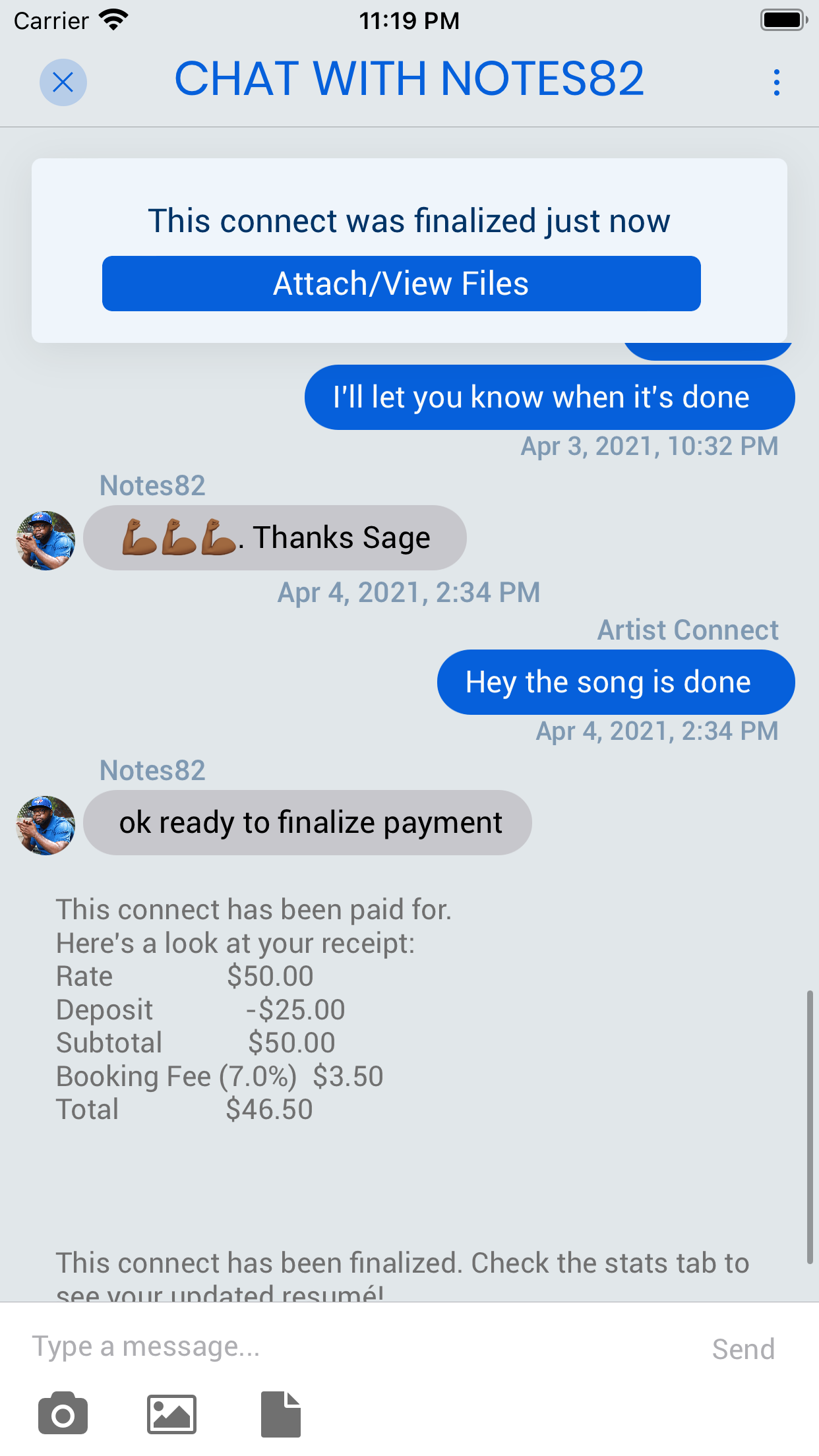 Artist Connect App