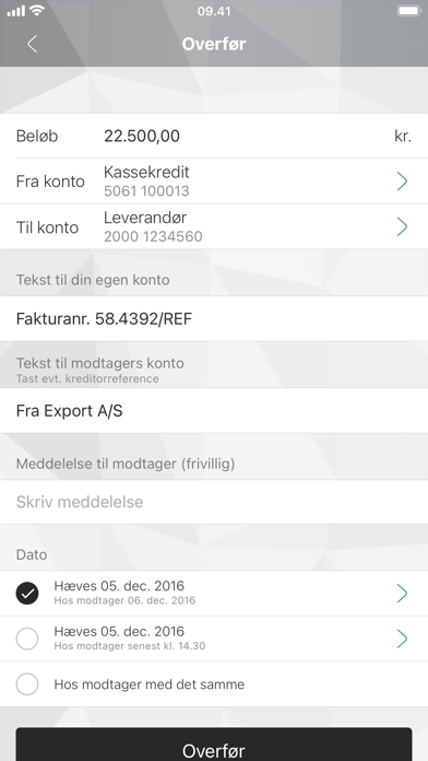 Kreditbankens MobilBank Erhv. Screenshot