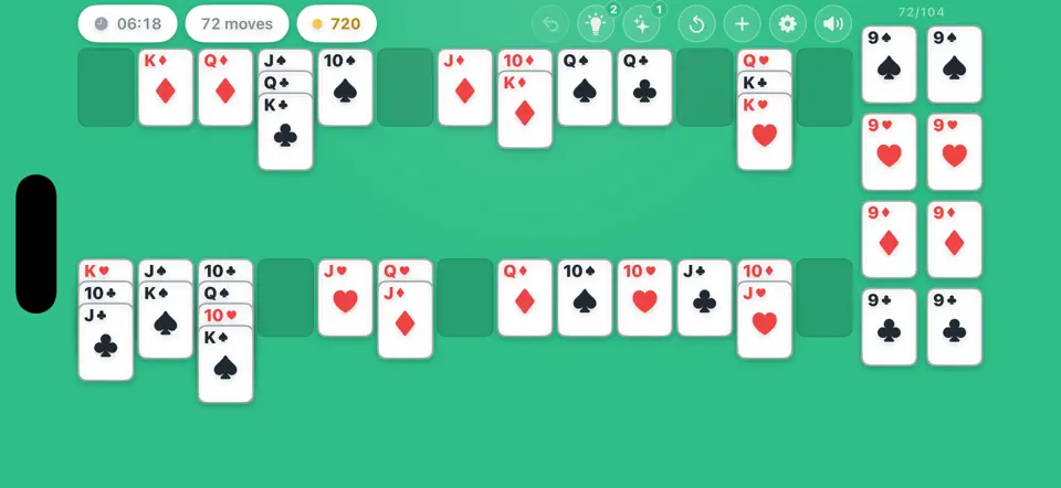 Screenshot von Cromwell Solitaire auf dem iPhone 4