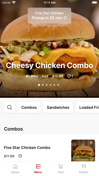 Five Star Chicken To Go iPhone screenshot 2 - Food & Drink app