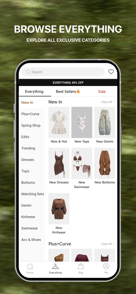 MICAS - Shop Women's Fashion - ユーザーは「New In」や「Plus+Curve」といった包括的なカテゴリを通じて、最新のドレス、トップス、デニムなど、Micasの全コレクションを簡単に閲覧できます。