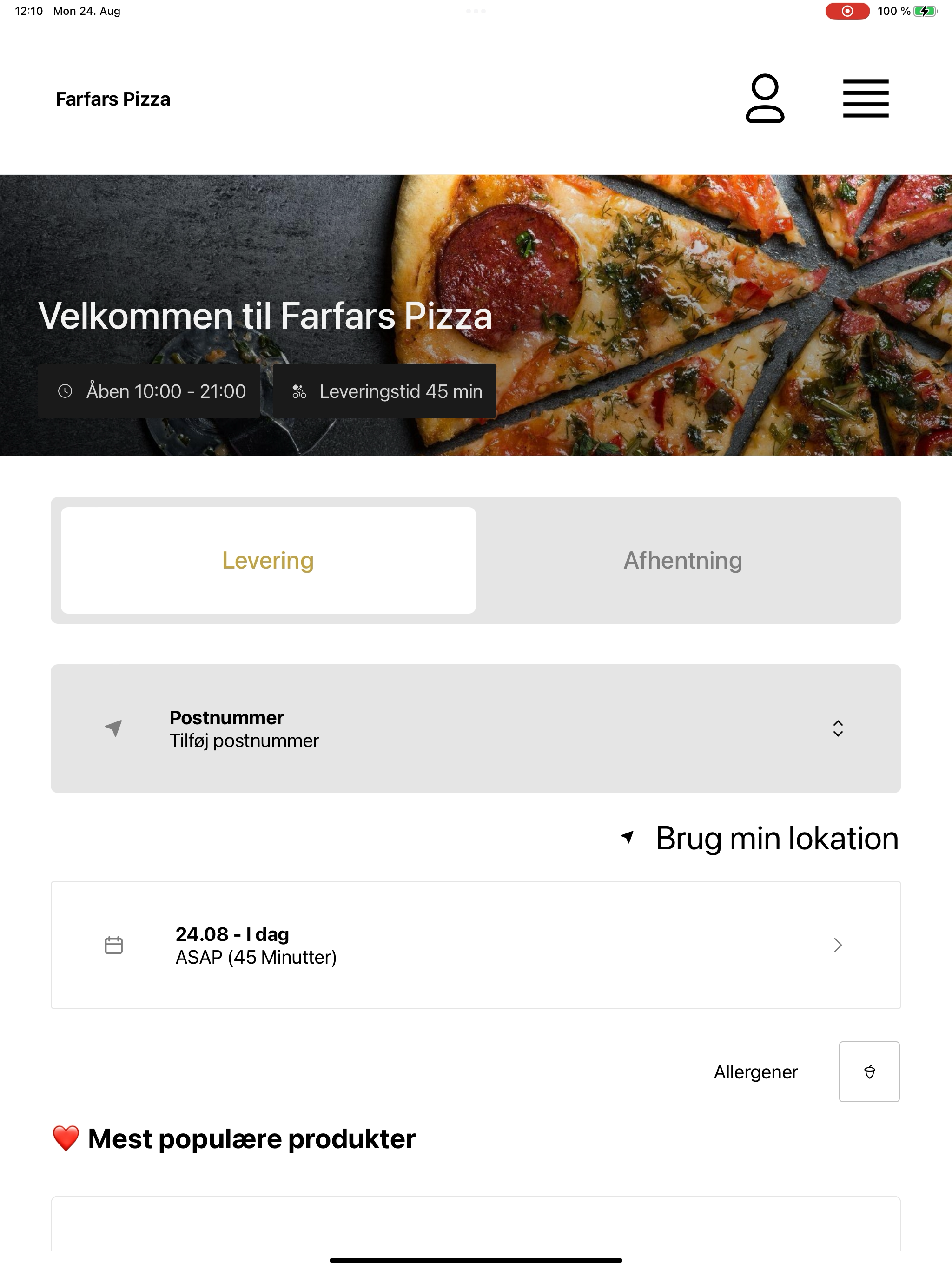 Farfars Pizza screenshot 9