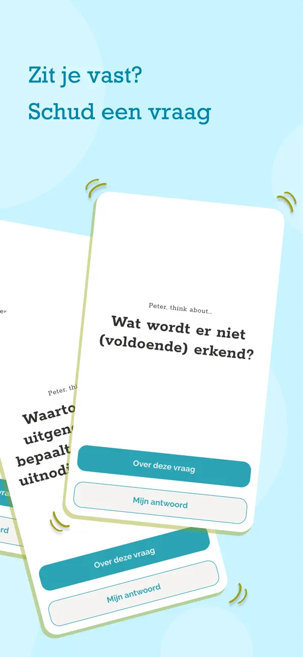 Screenshot #2 pour Rake Vragen: manage je mindset