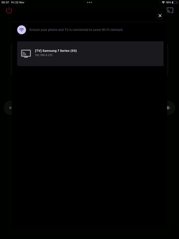 SmartTV+ Remote for Samsung iPad screenshot