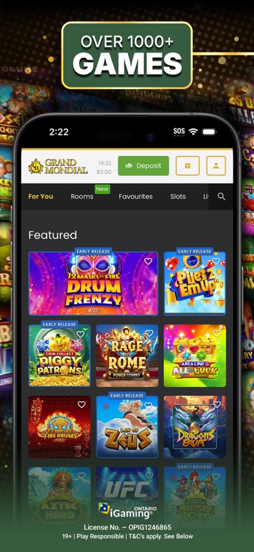 Grand Mondial Casino Ontario screenshot 2