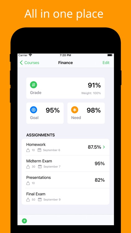 Grade Control: Homework App
