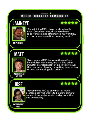 MIC - Music Industry Community iPad screenshot
