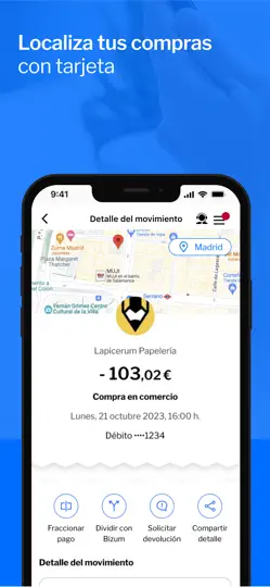 Captura de pantalla de App Banco Sabadell en iPhone 2