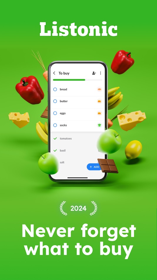 #1. Grocery List - Listonic (iOS) 由: Listonic