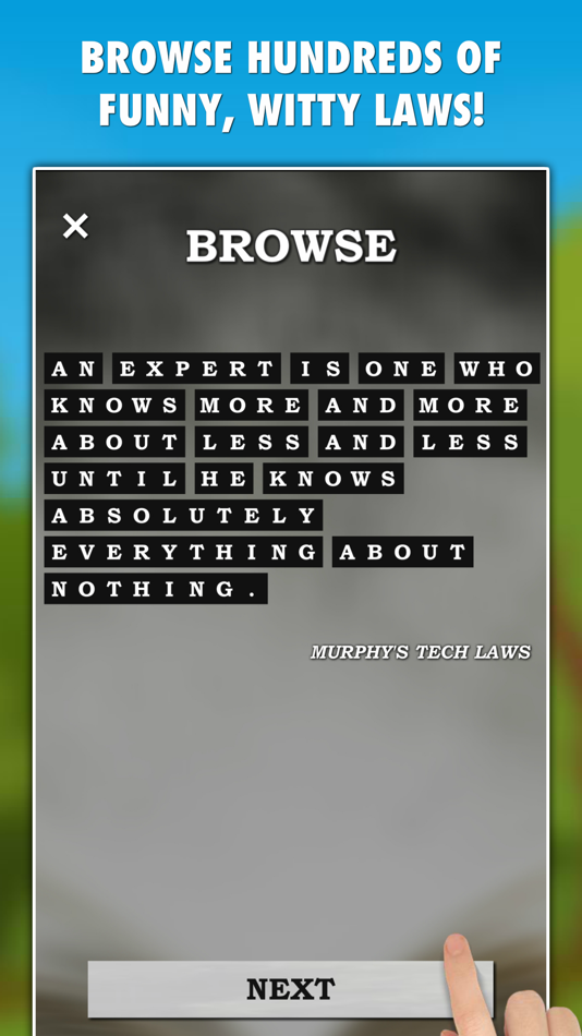 #4. Murphy Laws Guessing Game PRO (iOS) 来自: Michal Sajban