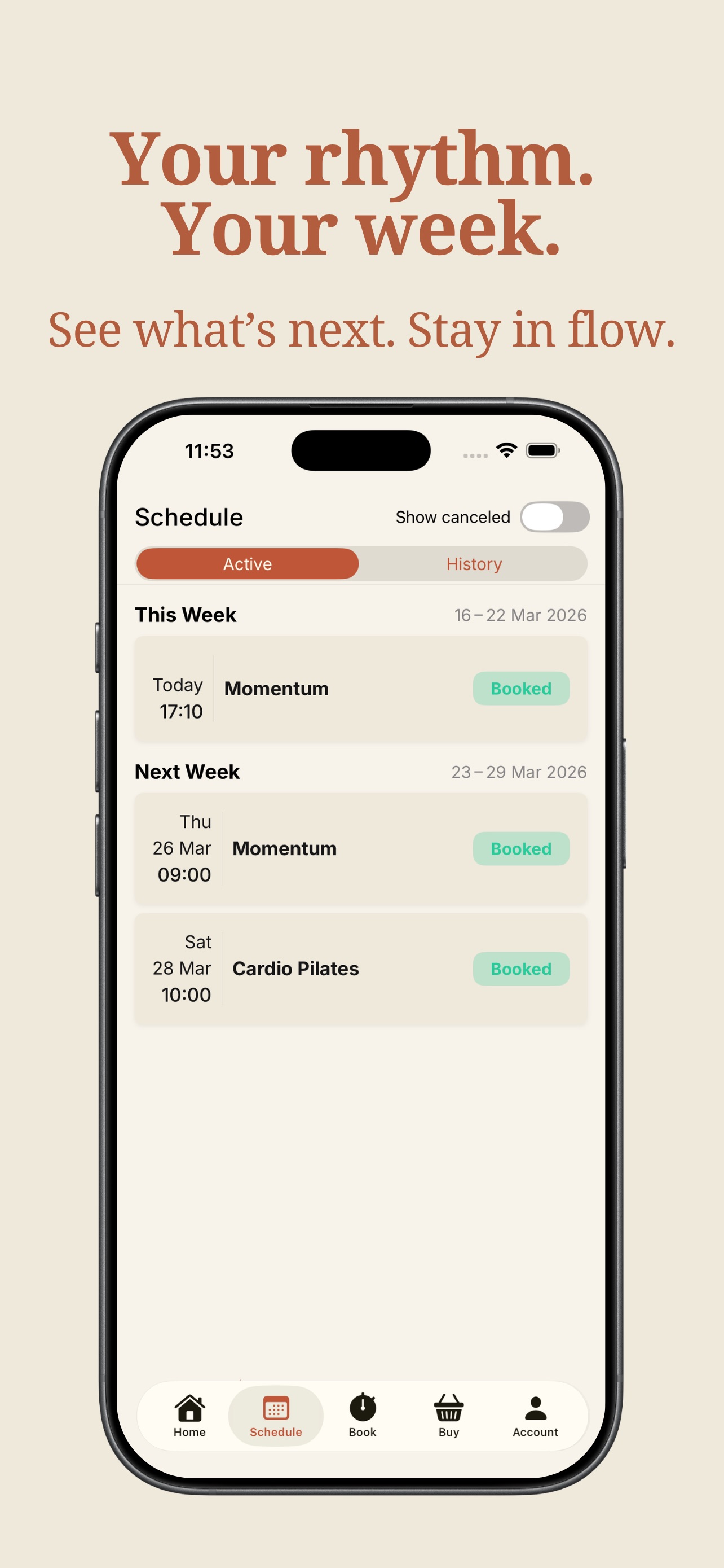 Screenshot 3 of Exhale Pilates Boutique