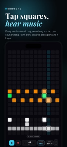 Gridsong: Music Maker iPhone screenshot