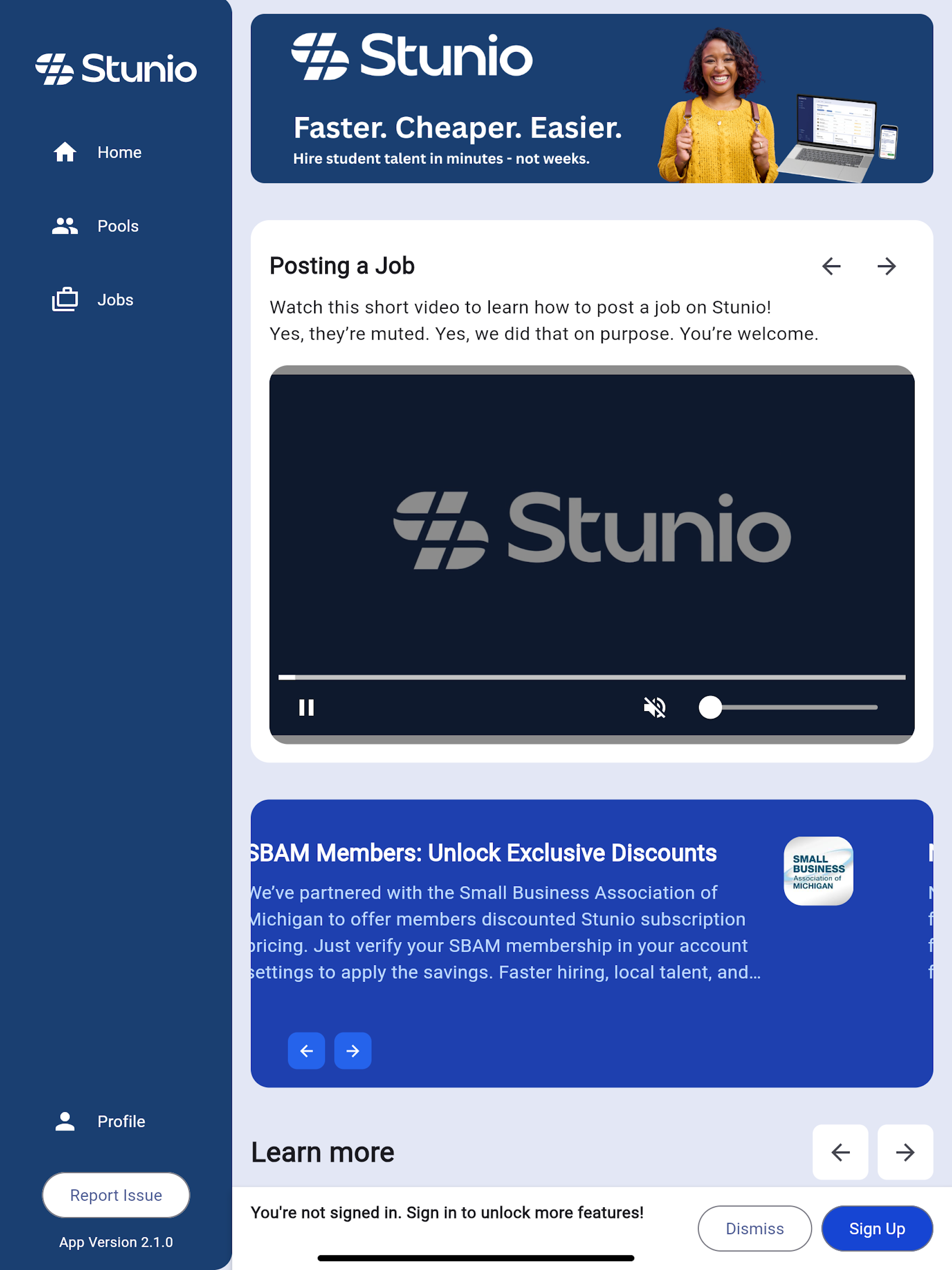 Stunio - Hire Local Students