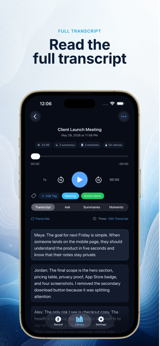 Local AI Note Taker Screenshot 6 of 7